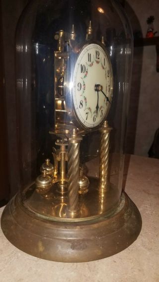 Vintage Kundo Kieninger Obergfell Brass Mantel Clock Anniversary 400 Day Germany