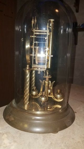 Vintage Kundo Kieninger Obergfell Brass Mantel Clock Anniversary 400 Day Germany 2
