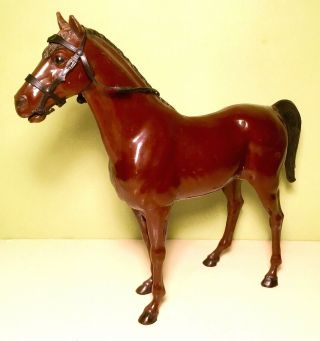 Vintage Marx Johnny West Brown Thunderbolt Horse With Accessories 3