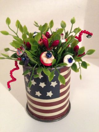 Vtg Button Bokay/ralph Lauren Napkin - Usa - Patriotic - July 4 - Americana - Country