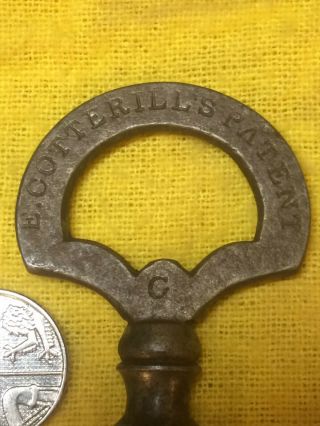 extremely rare large antique E.  Cotterill lock/safe keys circa 1850’s 2