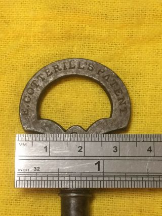 extremely rare large antique E.  Cotterill lock/safe keys circa 1850’s 4