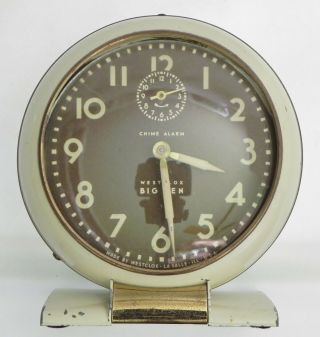 Vintage Westclox Big Ben Style Chime Alarm Clock 69 - C A1 Z3 In