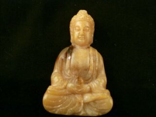 Chinese Jade Hand Carved Buddha Little Statue V117