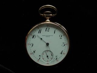 PATEK PHILIPPE 18KT GOLD OPEN FACE WORLD ' S COLUMBIAN EXPOSITION 1892 PW. 10