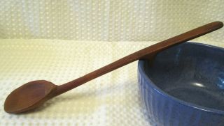 Primitive Folk Art Wooden Spoon Hand Carved With 
