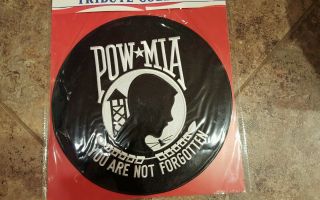 Pow Mia You Are Not Forgotten Embroidered Iron On Patch 12 " X 12 "