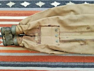 WW2 US Navy Inflatable Life Preserver Belt Made by Rubber Co December 1943. 2