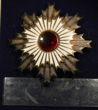 Japan Silver & Enamel Order of the Rising Sun Breast Badge 8