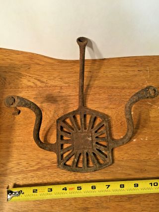 Antique Foot Step Up Carriage Buggy Wagon Sleigh Vintage Cast Iron Metal Large B