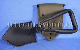 Ames E - Tool Shovel Entrecnhing With Alice Clip Plastic Carrier Cover Usgi Vgc