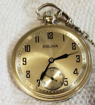 Vintage Bulova Pocket watch 4