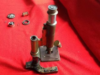 Antique Brass Bausch & Lomb Optical Co.  Microscope For Parts/repair