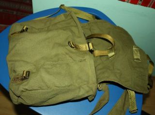 Vintage Military Shoulder Bag,  ROMANIAN COLD WAR Army CANVAS Military HaversacK 2