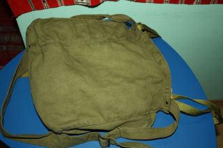 Vintage Military Shoulder Bag,  ROMANIAN COLD WAR Army CANVAS Military HaversacK 3