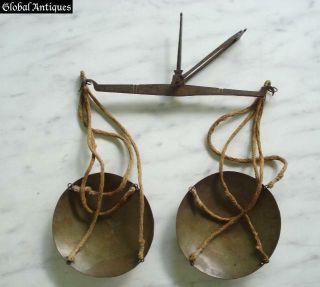 1750s Antique Medical Apothecary Scales Iron & Bronze