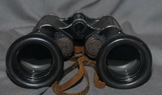 WWII GERMAN ZEISS RARE VARIANT 7X50 WIDE ANGLE U - BOAT BINOCULARS RUBBER ARMORED 4