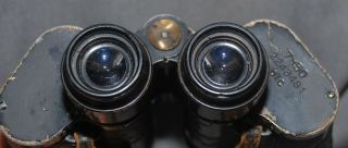 WWII GERMAN ZEISS RARE VARIANT 7X50 WIDE ANGLE U - BOAT BINOCULARS RUBBER ARMORED 5