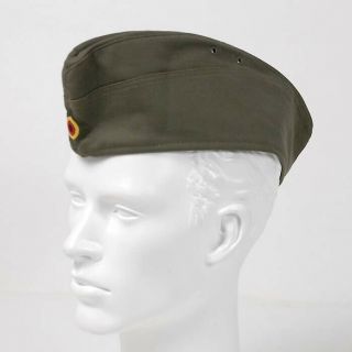 German Army Moleskin Side Cap Military Hat Olive Khaki Forage Garrison Large