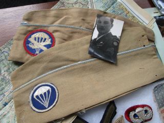 WWII 82nd Airborne Group D - Day And Market Garden Named Patches Jump Wings Photos 7
