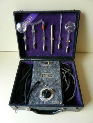Vintage Salvalux Paris Violet Ray Wand Machine Electric Shock/quack Medicine