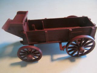 Vintage Marx Wagon Train Brown Wagon Body/seat/complete Set Wheels