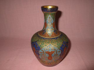 Antique 19th C Royal Bonn Franz Mehlem German Porcelain Tapestry Pitcher Vase 3