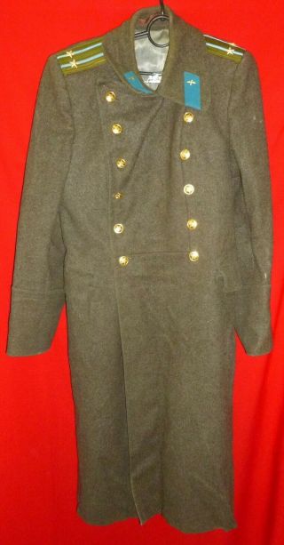 Russian Soviet Air Force Lt Colonel Service Winter Uniform Great Coat Ussr Sz 50
