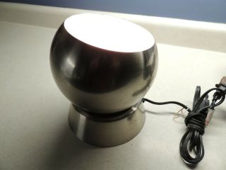 Mid Century Style Eyeball Spot Light Floor Desk Lamp Brushed Chrome With Stand