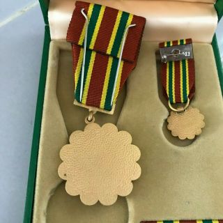 Military Kingdom of Saudi Arabia Kuwait Liberation Medal Ribbon & Display Box 5