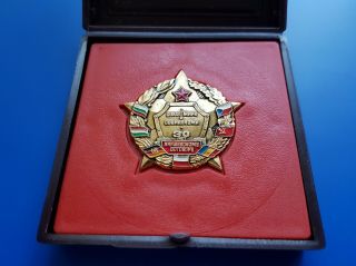 Warsaw Pact 30 Years Union Of Peace And Socialism Anniversary Badge