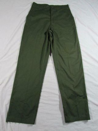 Vtg 80s 1986 Og 507 Utility Trouser Pant Us Army Measure 33x33.  5 Green