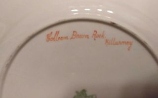 Aynsley Hand Painted Porcelain Cabinet Plate Signed Colleen Bawn Rock Killarney