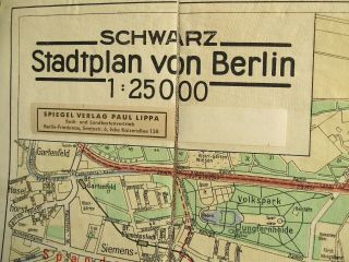 Wwii German Berlin Nazi Map W/ Zones Of Occupation Dated Jan 1946 L@@k