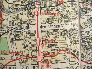 WWII German BERLIN Nazi Map w/ ZONES OF OCCUPATION dated Jan 1946 L@@K 7