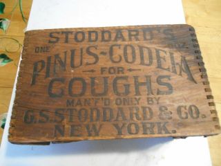 Vintage Wood Box Stoddard 