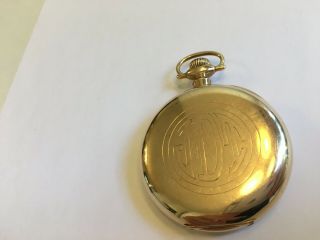 E Howard 14K Gold Vintage Pocket Watch 17 Jewel 11