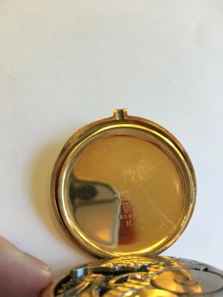 E Howard 14K Gold Vintage Pocket Watch 17 Jewel 3