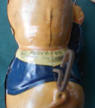 1939 Vintage Marx Tin Wind Up Toy Porky Pig 4