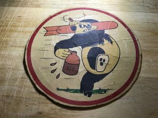 Wwii/ww2 Us Army Air Force Patch - Panda? Unknown Bomber Squadron Usaaf