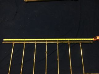 Vintage Brass Full - size Bed Headboard And Footboard 3