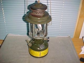 Vintage 1979 Us Army Green Military Gas Lantern &