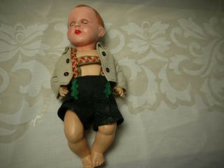 Vintage Rare Celluloid boy doll marked A S K 2