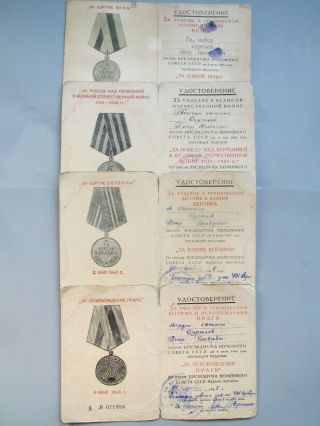 medal & orders & documents.  Patriotic War 1 class,  Red Star. 2