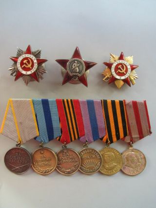 medal & orders & documents.  Patriotic War 1 class,  Red Star. 6