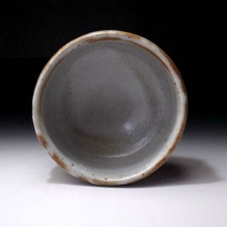 VJ6: Japanese Pottery Tea bowl,  Shino ware by Famous potter,  Shuichi Sawada 6