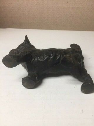 RARE ANTIQUE CAST IRON HUBLEY SCOTTY DOG DOORSTOP 4