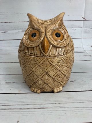 Mid Century Modern Owl Cookie Jar Unique