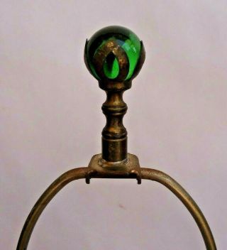 Vintage Dav Art NY Art Deco Lenox Lamp Green Porcelain Ewer With 3 - Way Light 7