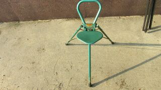 Vintage Healthways Precision Seat Co.  Metal Tripod Folding Sports Seat